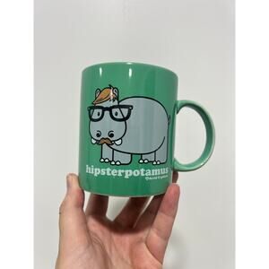 "Hipsterpotamus" Ceramic Coffee Mug by David & Goliath